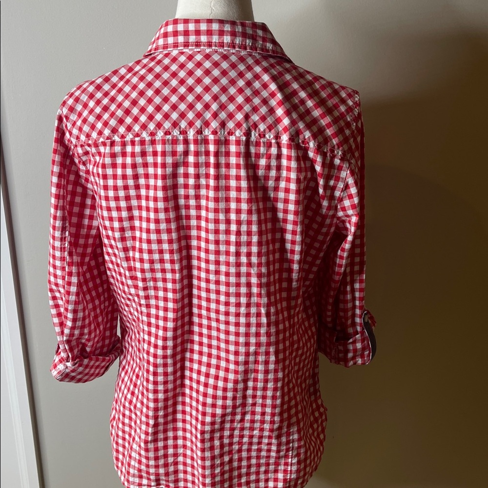 Tommy Hilfiger Red Gingham Button Down Shirt size M - Picture 6 of 6